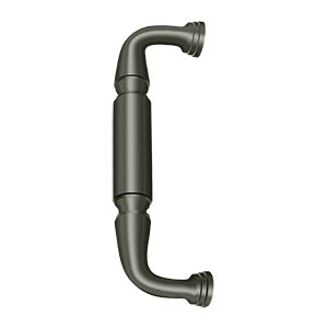 Deltana Jaladera para Puerta sin Roseta 8" — Níquel Antiguo Mate