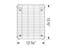 Blanco Rejilla elevada de acero inoxidable — Quatrus R15