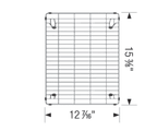 Blanco Rejilla elevada de acero inoxidable — Quatrus R15