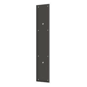 Deltana Placa de Empuje con Jaladera 3-1/2" x 20" — Bronce Aceitado
