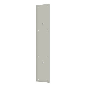 Deltana Placa de Empuje con Jaladera 3-1/2" x 20" — Níquel Satinado