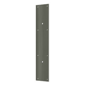 Deltana Placa de Empuje con Jaladera 3-1/2" x 20" — Níquel Antiguo Mate