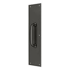 Deltana Placa de Empuje con Jaladera 3-1/2" — Bronce Aceitado