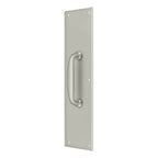 Deltana Placa de Empuje con Jaladera 3-1/2" — Níquel Satinado