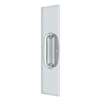 Deltana Placa de Empuje con Jaladera 3-1/2" — Cromo Pulido
