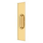 Deltana Placa de Empuje con Jaladera 3-1/2" — Latón Pulido PVD