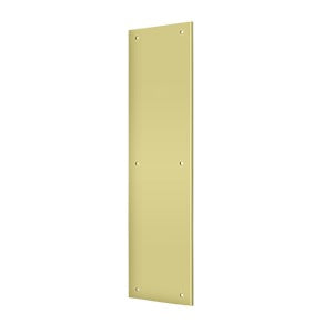 Deltana Placa de Empuje 3-1/2" x 15" — Latón Pulido