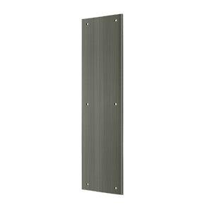 Deltana Placa de Empuje 3-1/2" x 15" — Níquel Antiguo Mate
