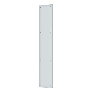 Deltana Placa de Empuje 3-1/2" x 20" — Cromo Pulido