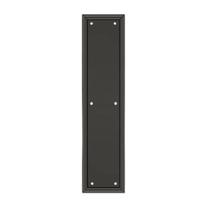 Deltana Placa de Empuje con Marco de Uso Rudo 3-1/2" x 15" — Bronce Aceitado