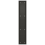 Deltana Placa de Empuje con Marco de Uso Rudo 3-1/2" x 20" — Bronce Aceitado