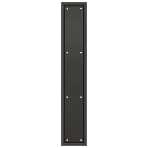 Deltana Placa de Empuje con Marco de Uso Rudo 3-1/2" x 20" — Bronce Aceitado
