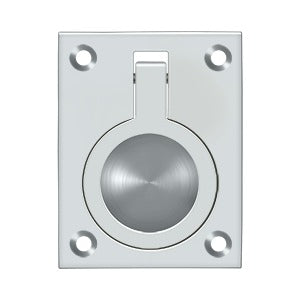 Deltana Jaladera de Anillo Empotrada 2-1/2" — Cromo Pulido