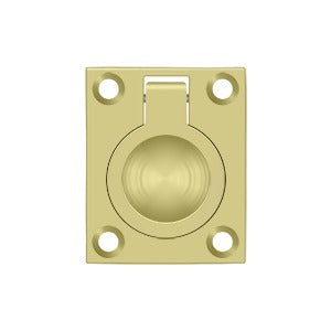 Deltana Jaladera de Anillo Empotrada 1-3/4" — Latón Pulido