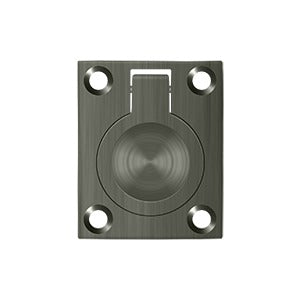 Deltana Jaladera de Anillo Empotrada 1-3/4" — Níquel Antiguo Mate