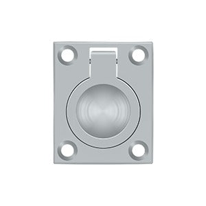 Deltana Jaladera de Anillo Empotrada 1-3/4" — Cromo Satinado