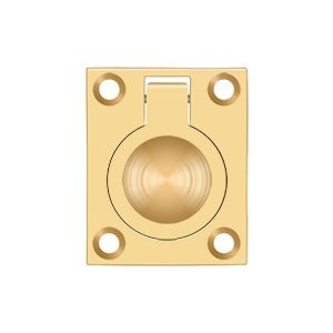 Deltana Jaladera de Anillo Empotrada 1-3/4" — Latón Pulido PVD
