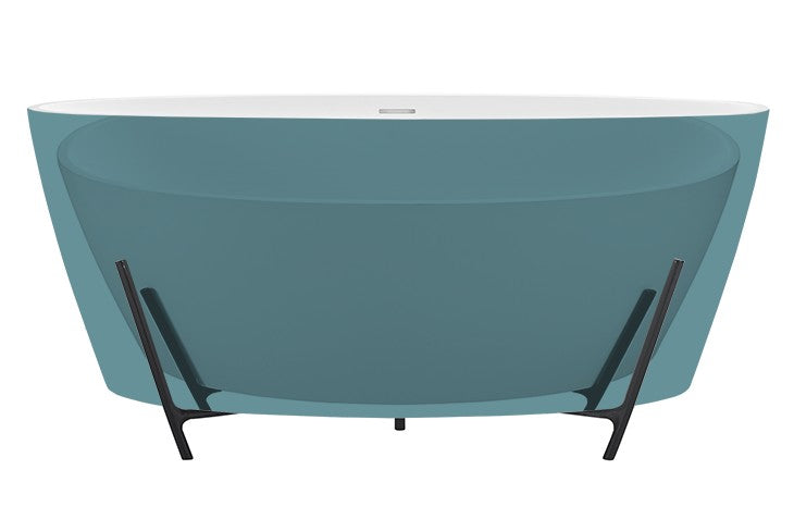 MTI Elena Soaker with Cradle en color Azul Laguna — SculptureStone