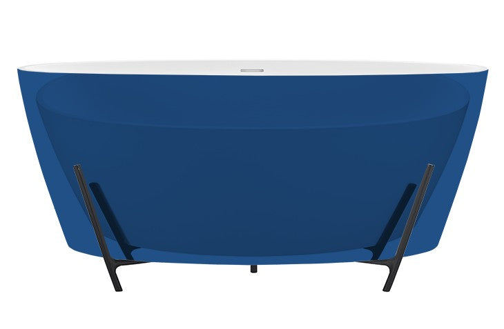 MTI Elena Soaker with Cradle en color Azul Zafiro — SculptureStone