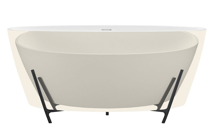 MTI Elena Soaker with Cradle en color Biscuit — SculptureStone