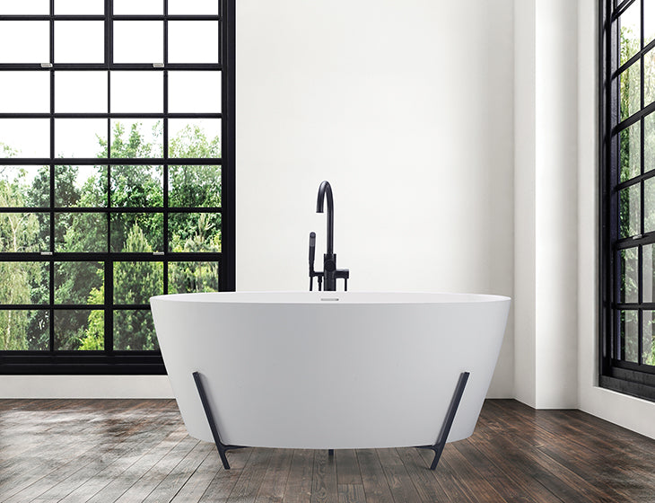 MTI Elena Soaker with Cradle bañera independiente de SculptureStone — vista de producto