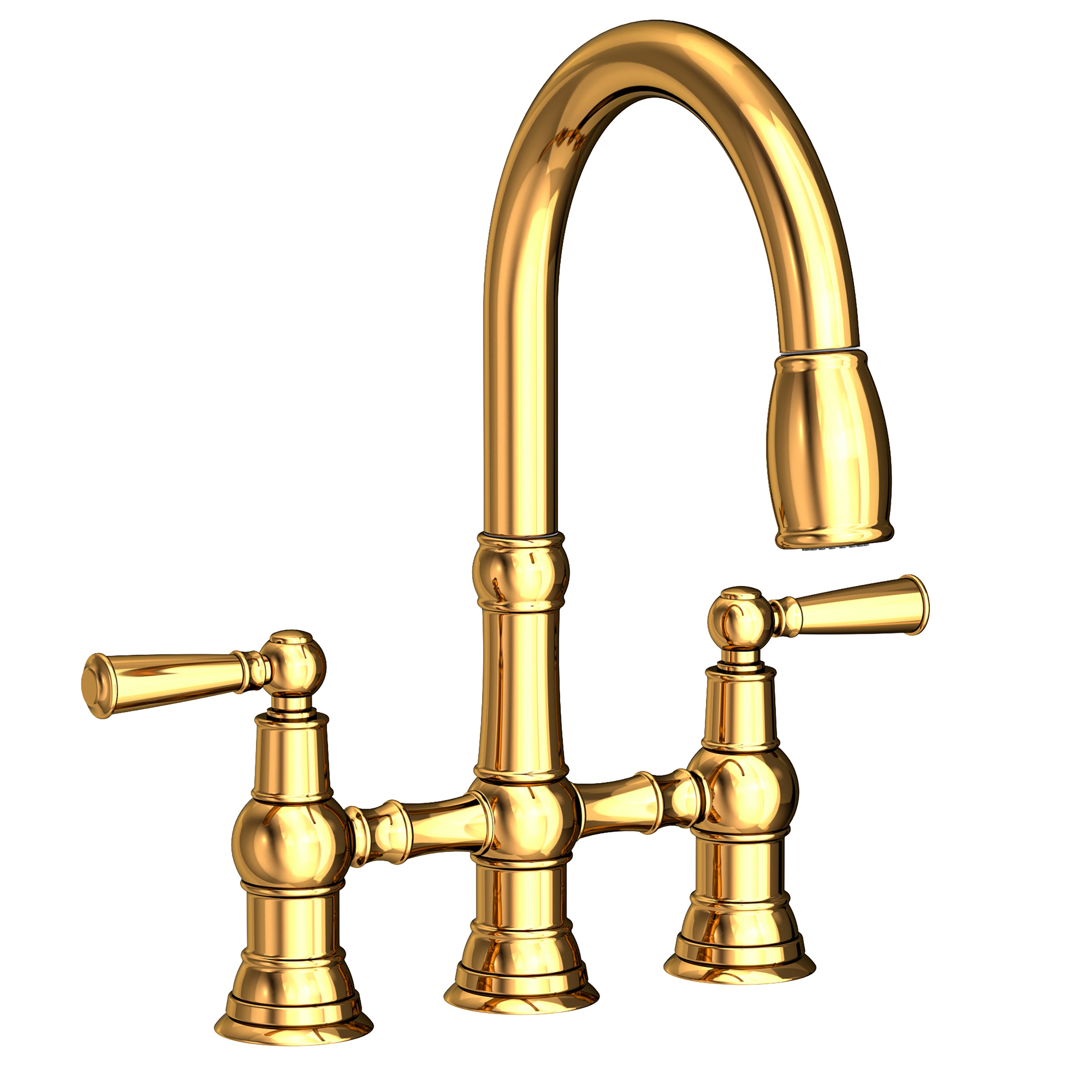 Newport Brass Jacobean 2470-5463 — vista de producto — Oro Pulido (PVD)