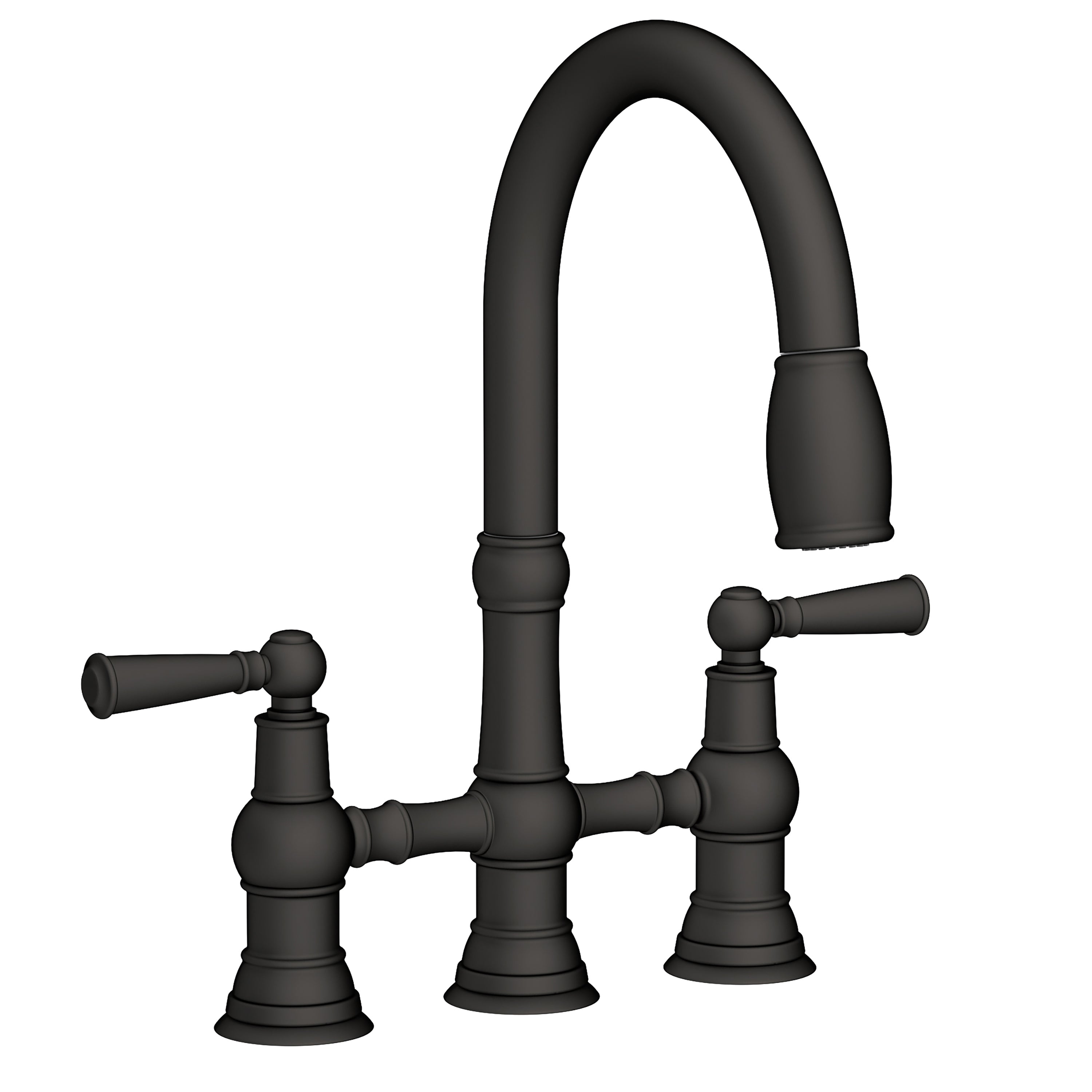 Newport Brass Jacobean 2470-5463 — vista de producto — Negro Mate