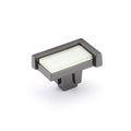 Schaub Perilla Tallmadge Rectangle Lemon Ice Inlay Call de Vidrio, 1-3/4" — Negro