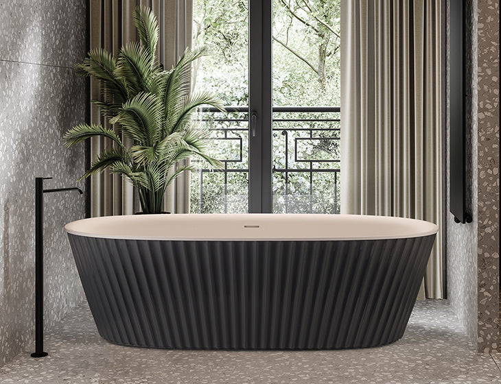 MTI Bowie™ bañera independiente de SculptureStone — vista de producto