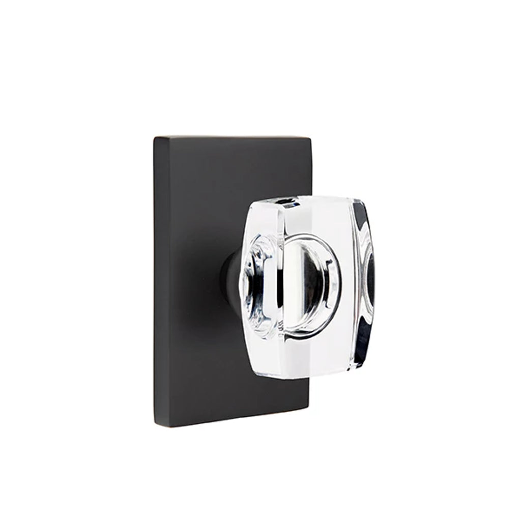 Negro Mate · Modern Rectangular Rosette