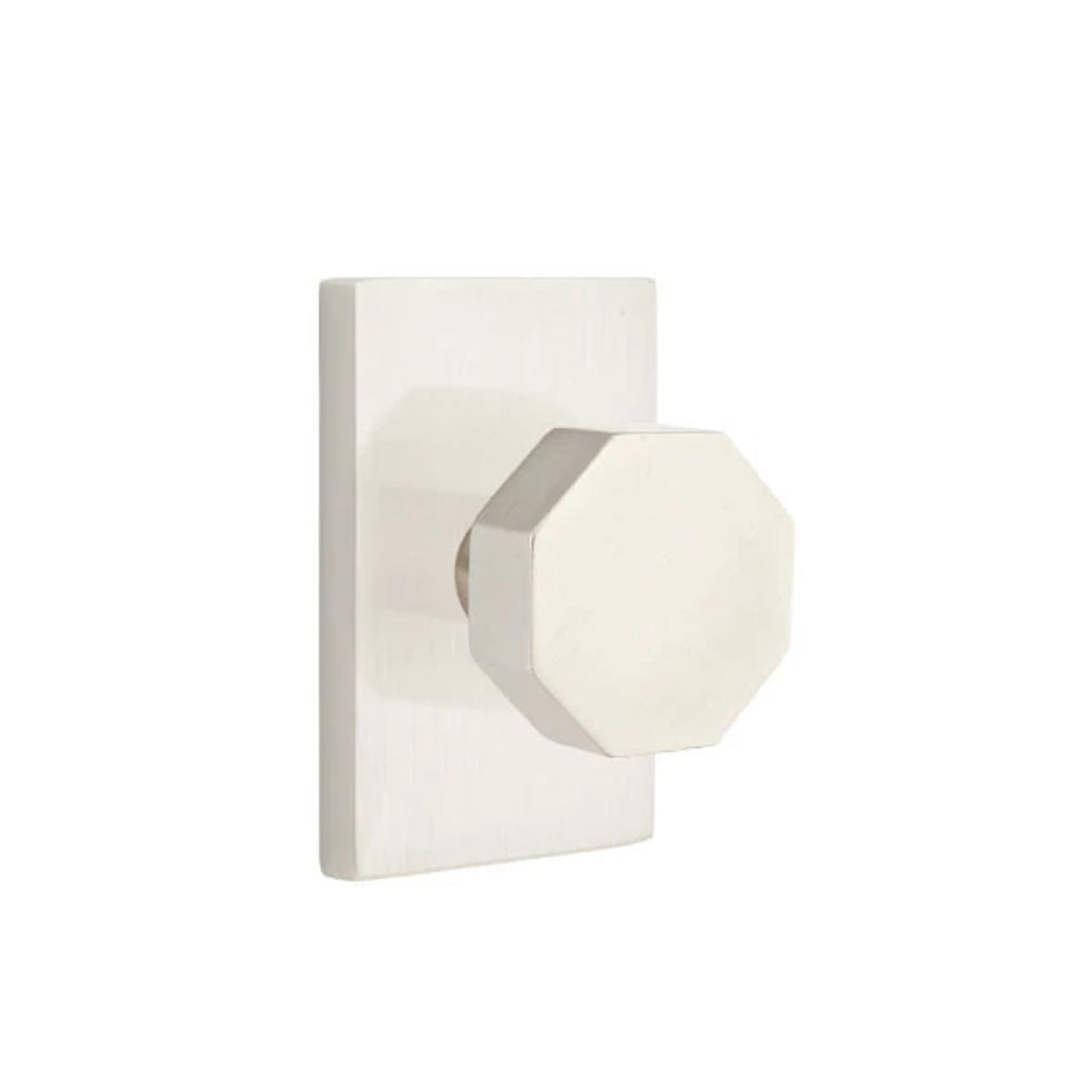 Níquel Satinado · Modern Rectangular Rosette