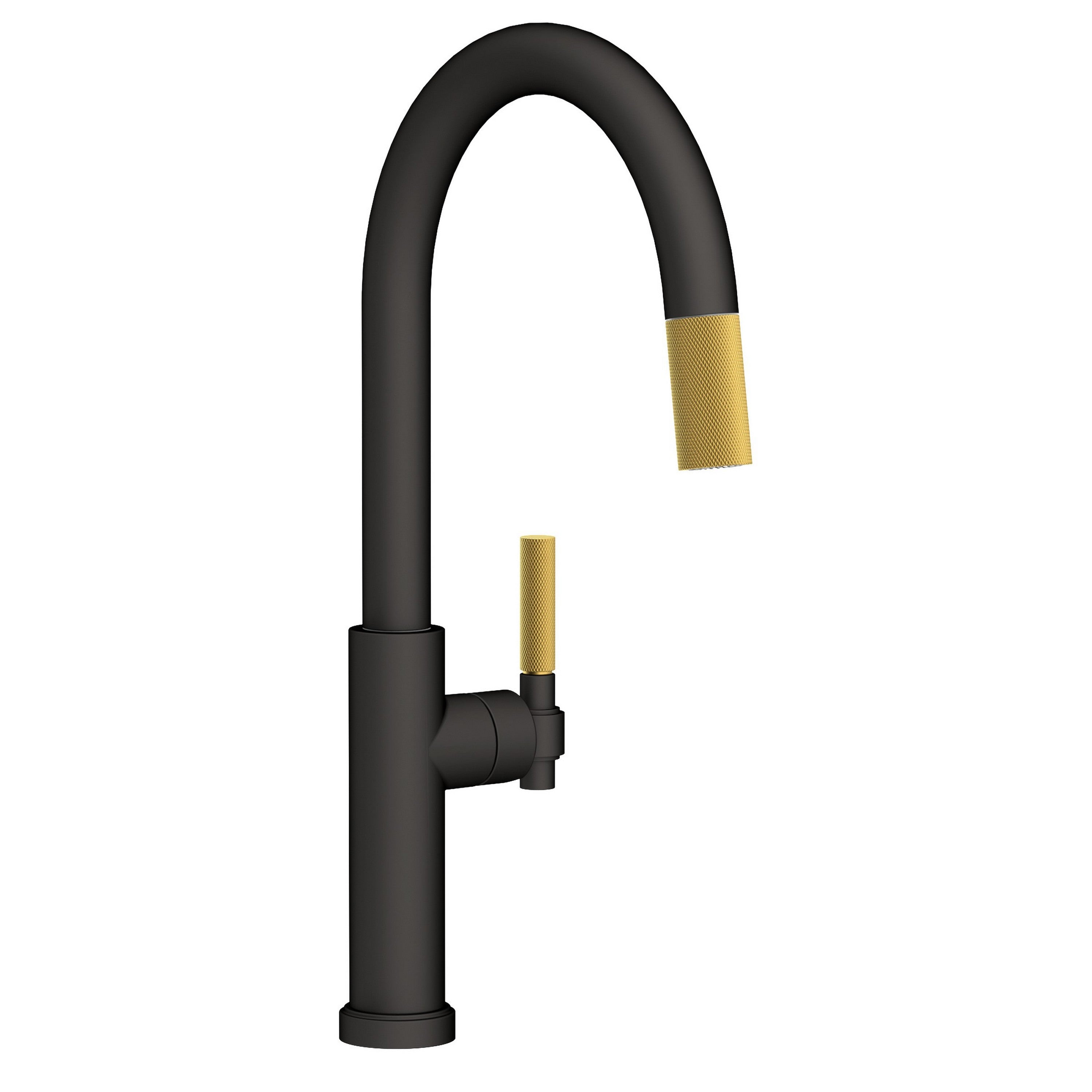 Newport Brass Muncy 3290-5143 — vista de producto — Flat Black x Satin Brass - PVD