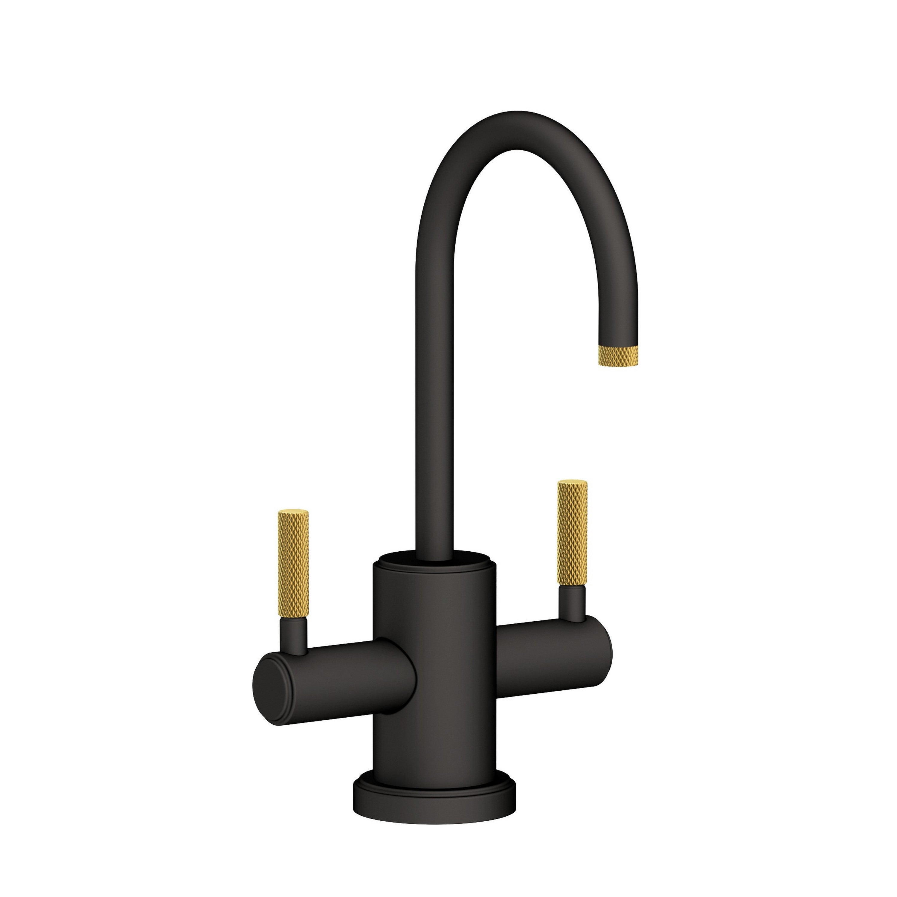 Newport Brass Muncy 3290-5603 — vista de producto — Flat Black x Satin Brass - PVD