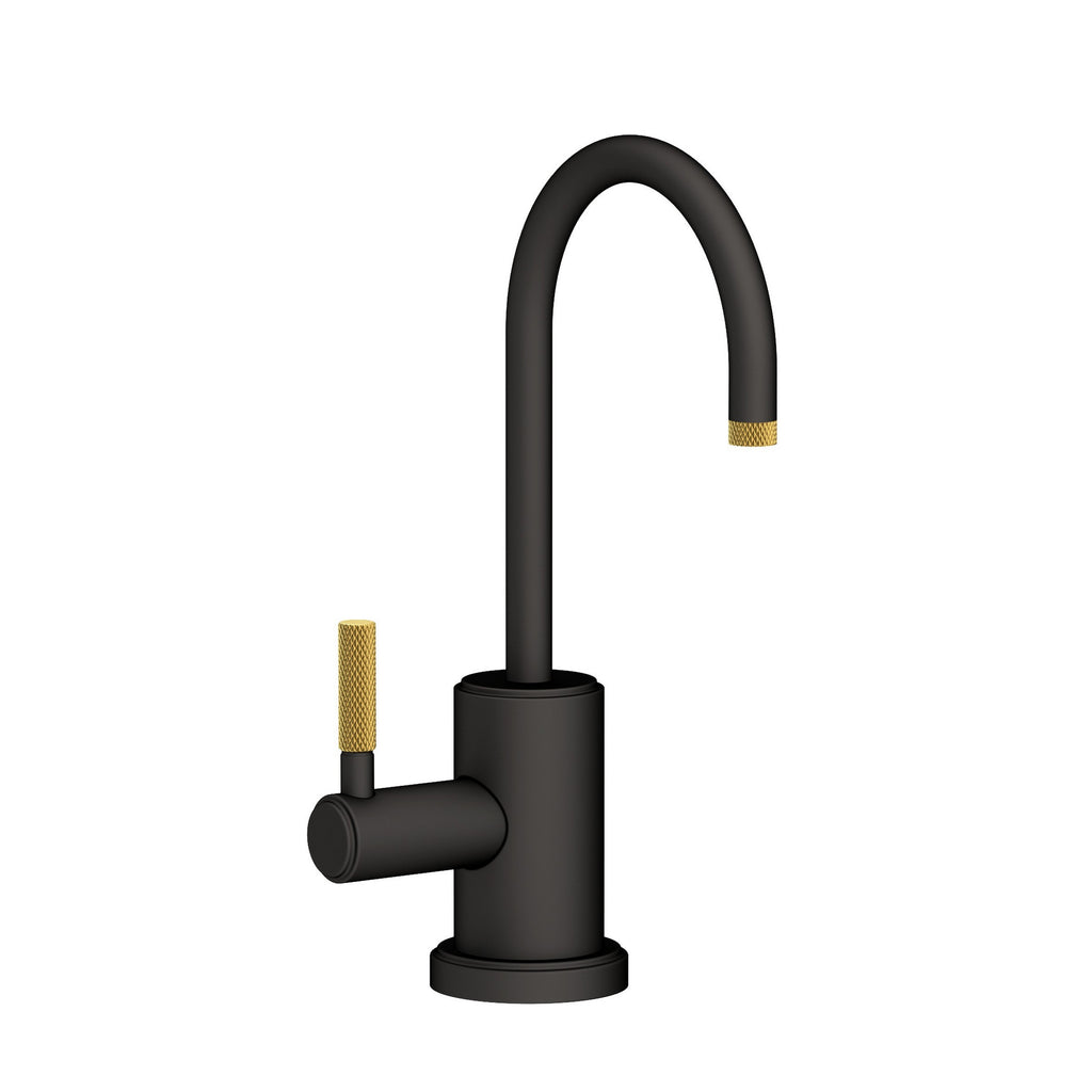 Newport Brass Muncy 3290-5613 — vista de producto — Flat Black x Satin Brass - PVD