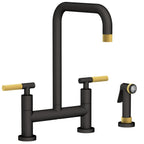 Newport Brass Muncy 3360-5413 — vista de producto — Flat Black x Satin Brass - PVD