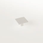 Schaub Perilla Armadio Cuadrada, 1-3/8" diám. — Blanco Mate