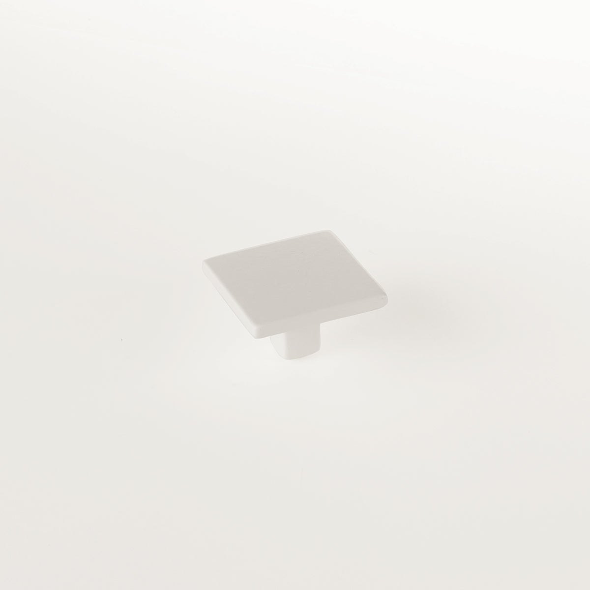 Schaub Perilla Armadio Cuadrada, 1-3/8" diám. — Blanco Mate