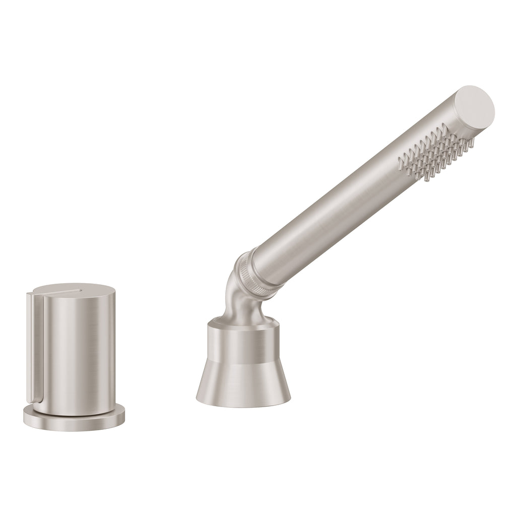 California Faucets Jalama Regadera de Mano y Desviador Completo para Tina Romana - 2.0 gpm - Níquel Satinado
