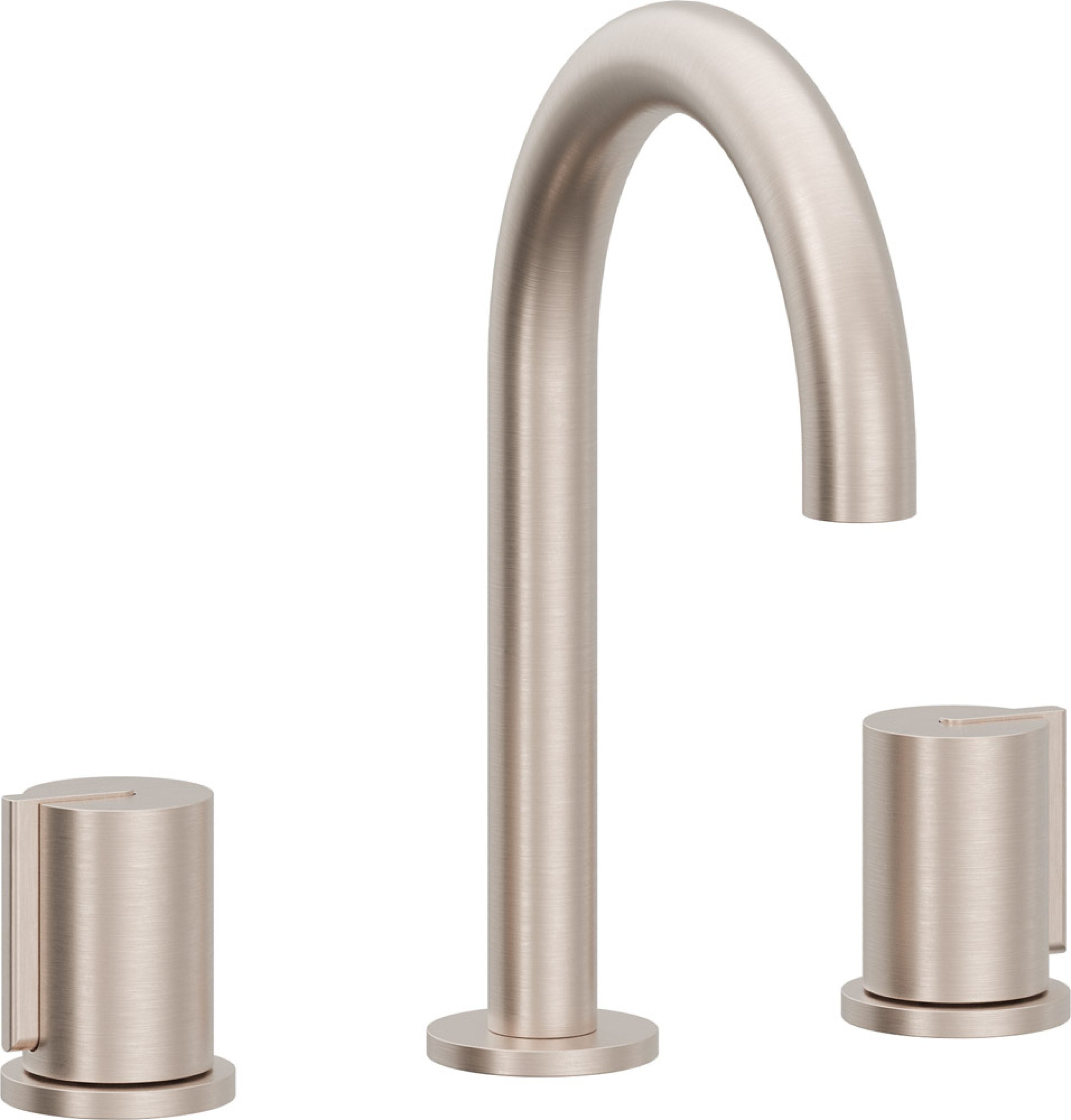 Llave de lavabo Jalama widespread, acabado Latón Antiguo Mate, manija Liso