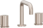 California Faucets Jalama Llave de Lavabo de 8" de 3 Orificios para Cubierta, con Dos Manerales - Pico Quad - Níquel Satinado