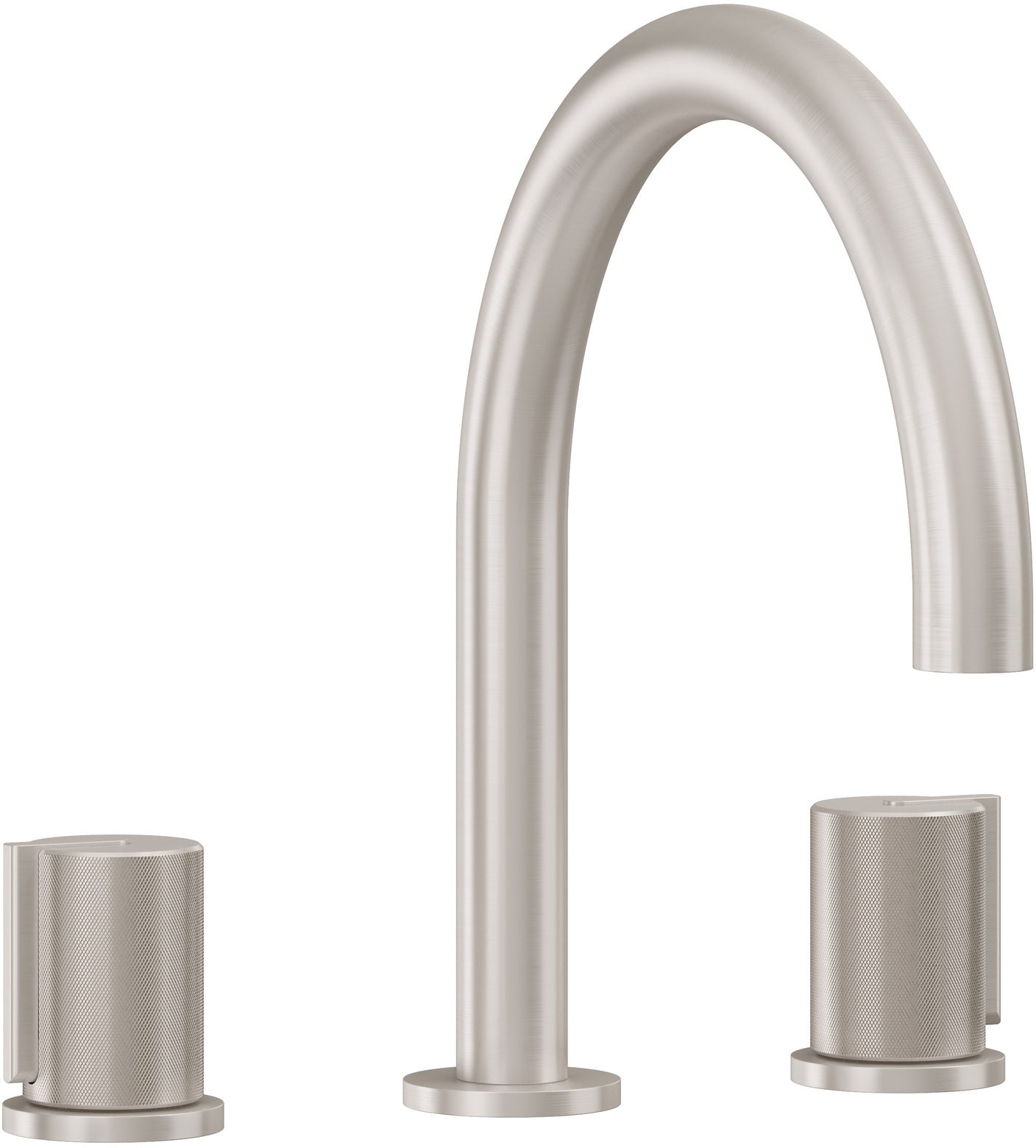 California Faucets Jalama Juego Completo para Tina Romana - Pico de Arco - Níquel Satinado