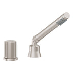 California Faucets Jalama Regadera de Mano y Desviador Completo para Tina Romana - 2.0 gpm - Níquel Satinado