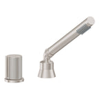 California Faucets Jalama Regadera de Mano y Desviador Completo para Tina Romana - 2.0 gpm - Níquel Satinado