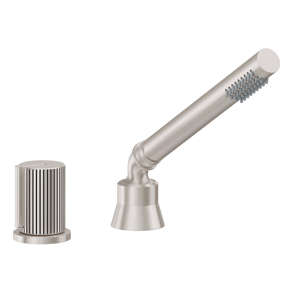 California Faucets Jalama Regadera de Mano y Desviador Completo para Tina Romana - 2.0 gpm - Níquel Satinado