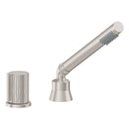 California Faucets Jalama Regadera de Mano y Desviador Completo para Tina Romana - 2.0 gpm - Níquel Satinado