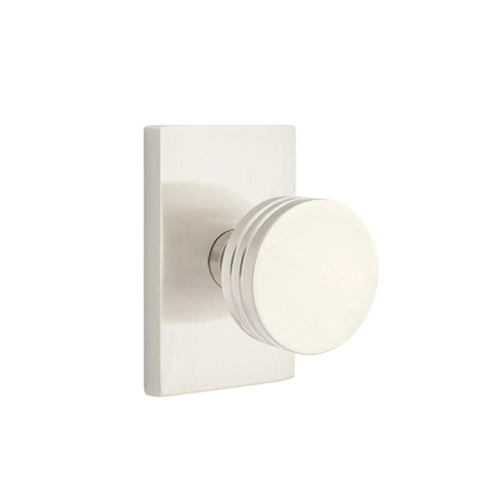 Níquel Satinado · Modern Rectangular Rosette