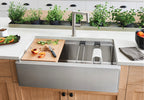 Blanco Quatrus R15 Ergon Apron Super Single — Tarja de Acero Inoxidable — vista 3