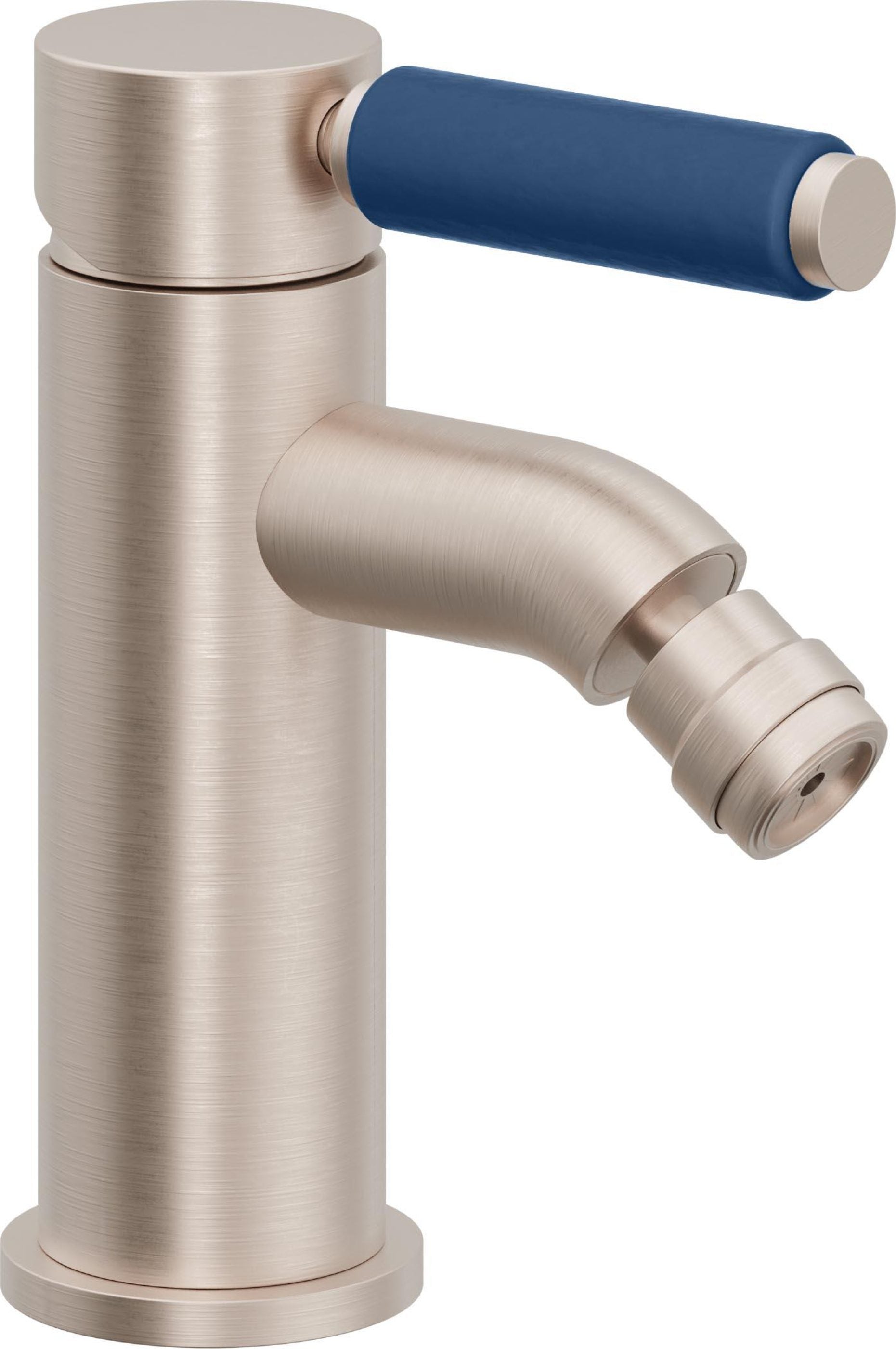 California Faucets Cayucos Bidet de Un Solo Orificio - Manija de Porcelana Azul
