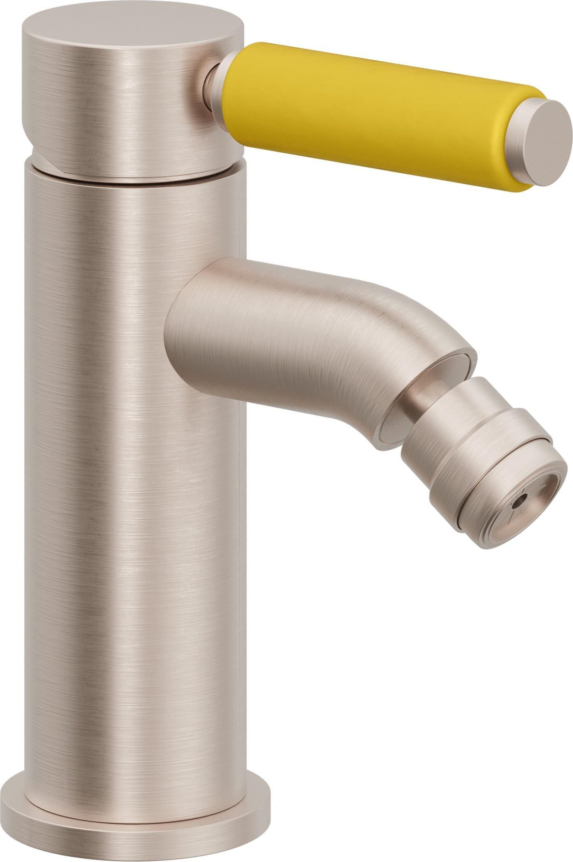 California Faucets Cayucos Bidet de Un Solo Orificio - Manija de Porcelana Amarilla