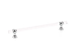 Schaub Jaladera de Barra Lumiere Transitional Acrylic, 8" cc — Cromo Pulido